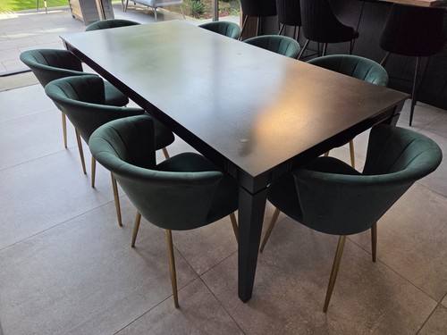 Large black seater - black, 8