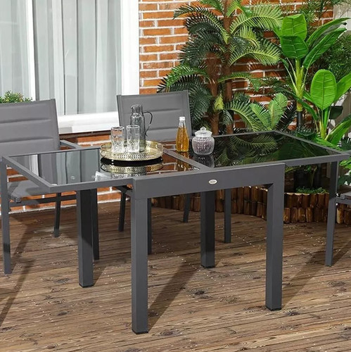 Extending garden dining table - garden,