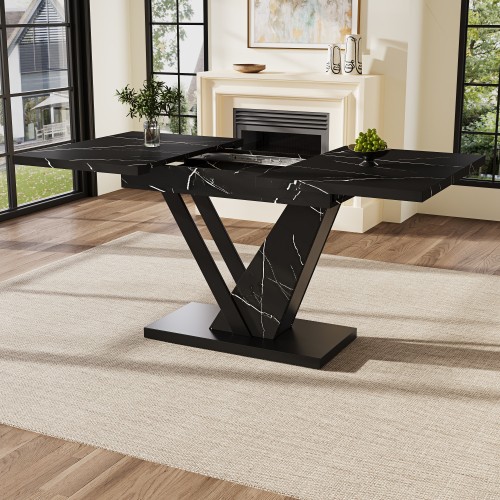Extendable dining table 8 - extendable, to