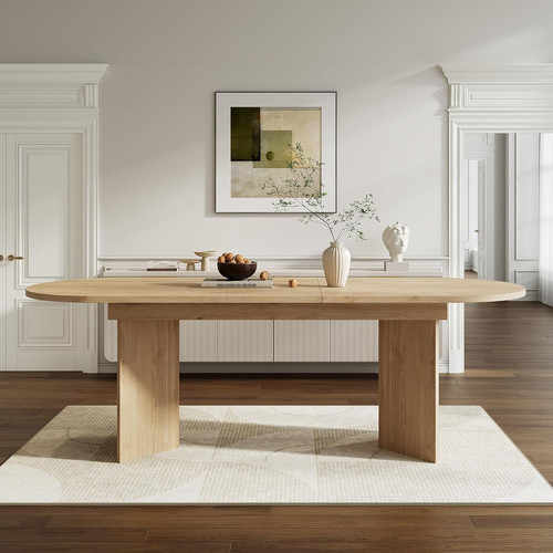 Extendable dining table oak - table,