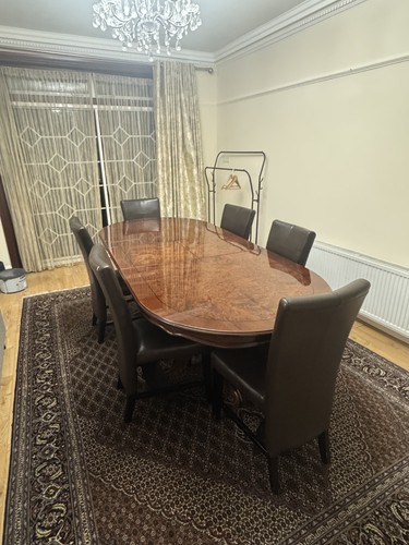 Large extendable oval dining - extendable,