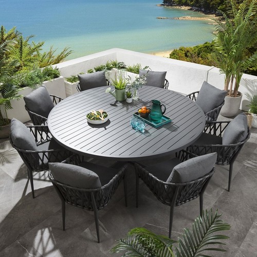 Large round garden dining - round,