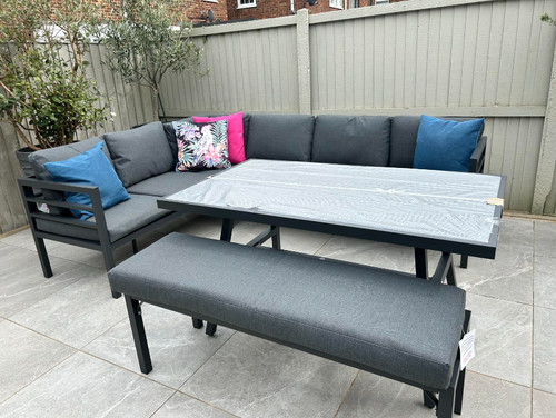 Metal garden furniture set - garden,