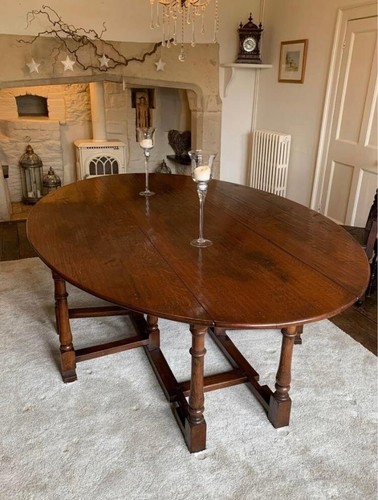 Large seater oak dining - seater,