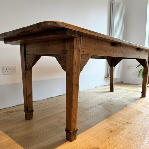 Antique pine refectory - refectory, dining