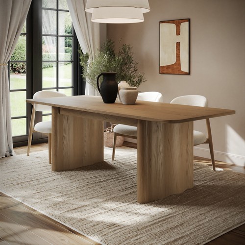 Large rustic oak extendable - rustic,