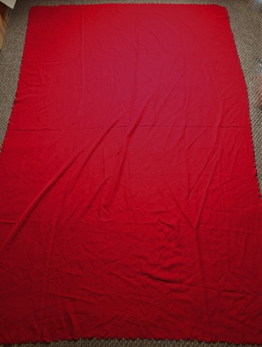 Red rectangular seater - red, 8